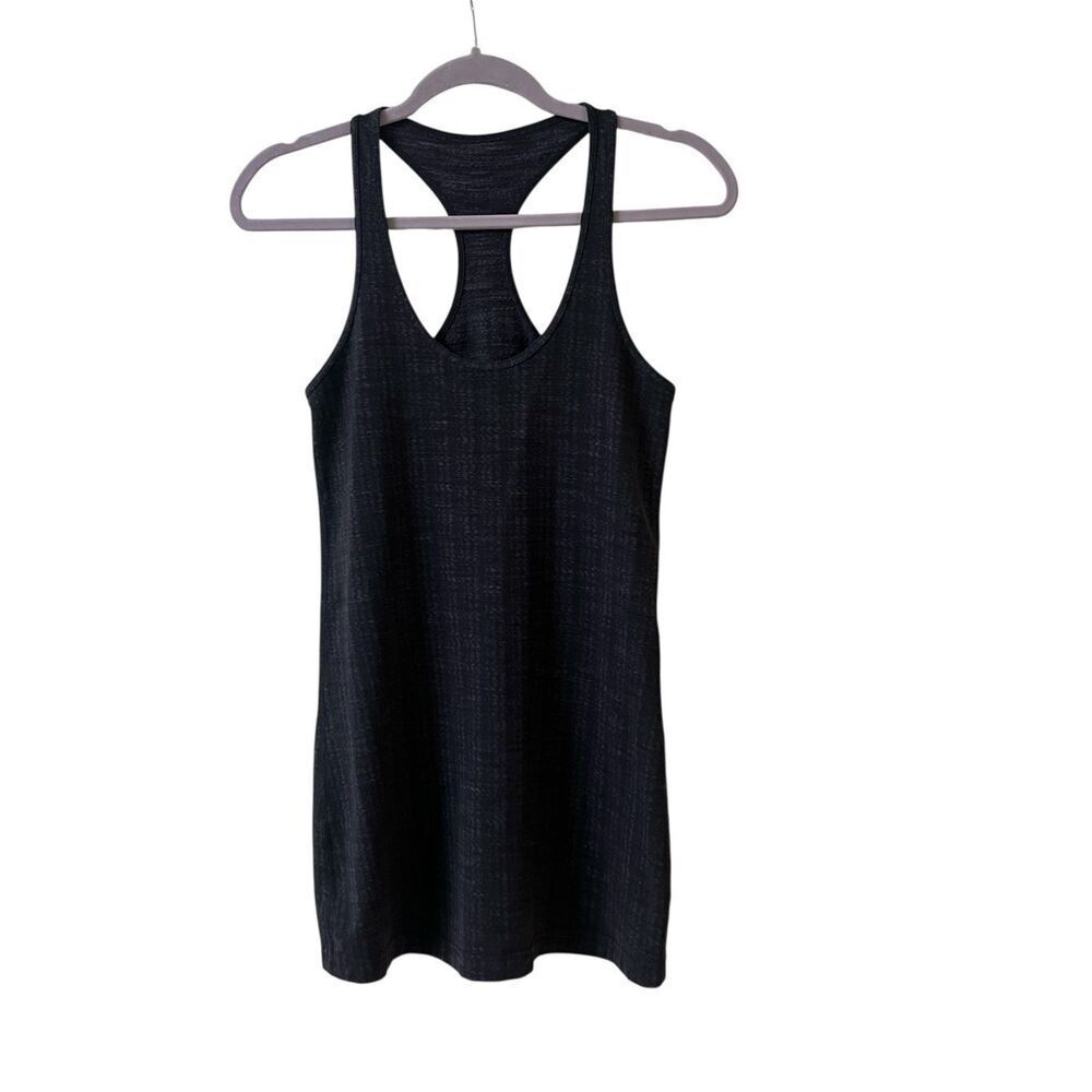 Lululemon racer back tank heathrted gray sz Large